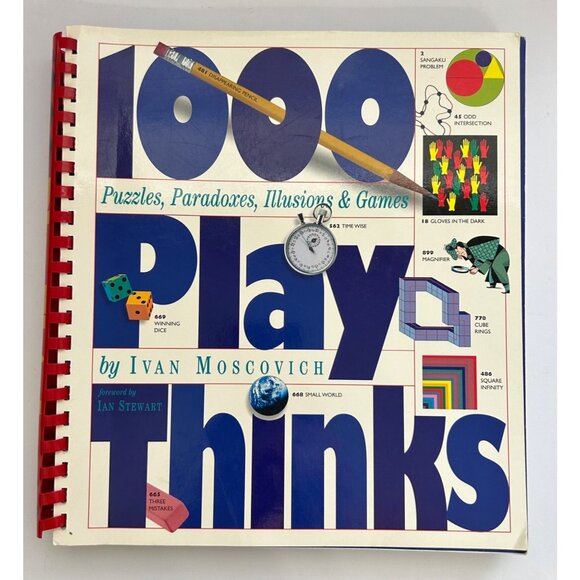 Ivan Moscovich Other - 1000 Play Thinks Puzzles Paradoxes Illusions & Games Ivan Moscovich Softcover